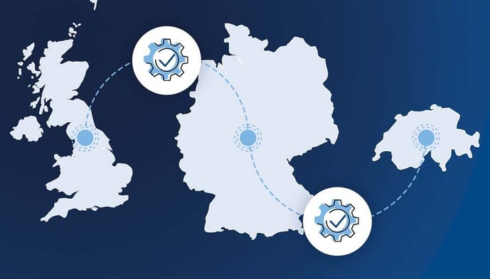 Grenzüberschreitende Ein- und Ausfuhren in die Schweiz und nach UK von Deutschland